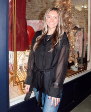 Load image into Gallery viewer, Black Sheer Shirt