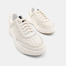 Load image into Gallery viewer, SELINA Bone Woven Sneakers
