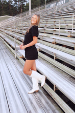Load image into Gallery viewer, Talking Tennessee Black Denim Romper
