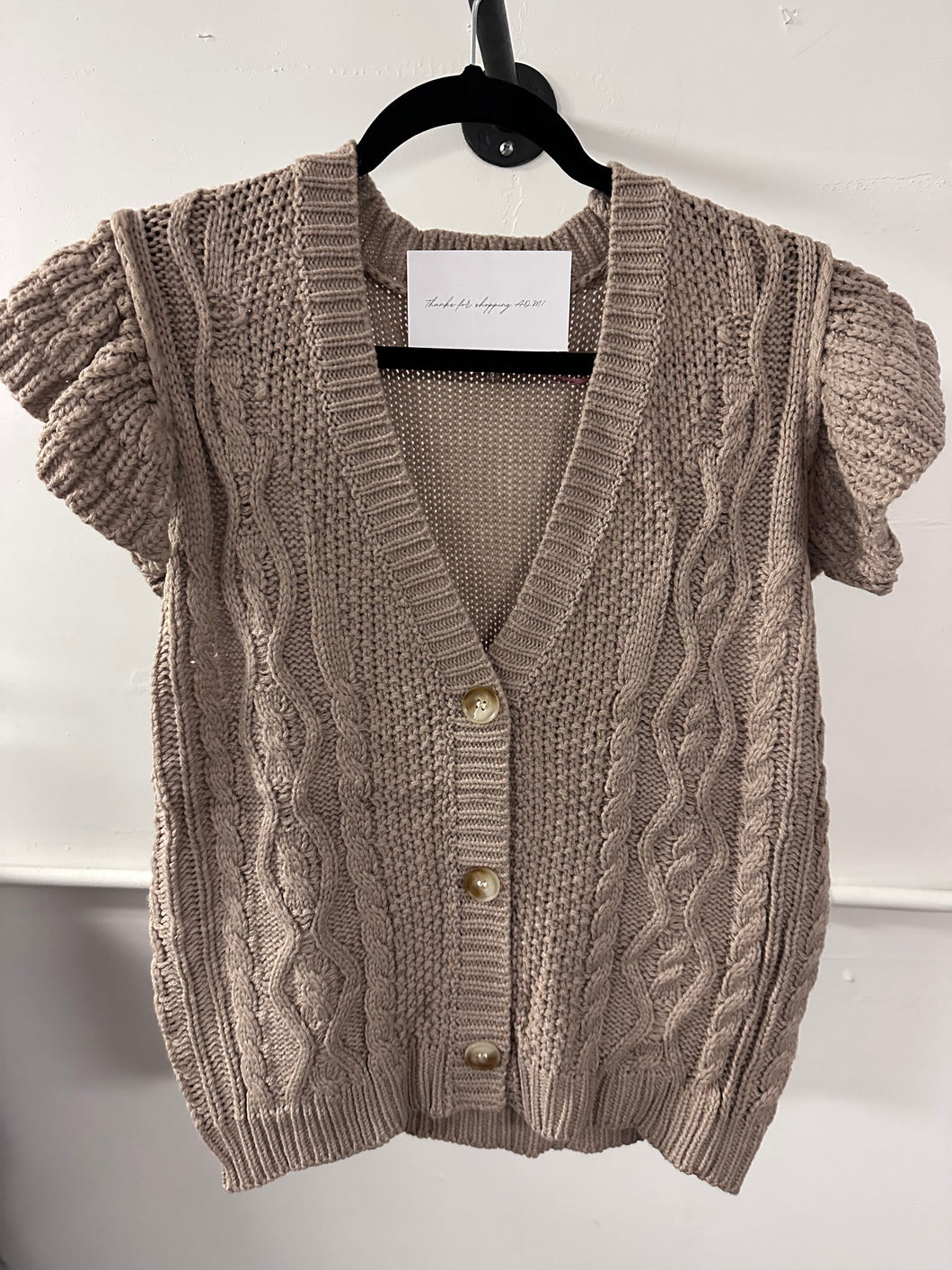 Deserve It All Taupe Sweater Top