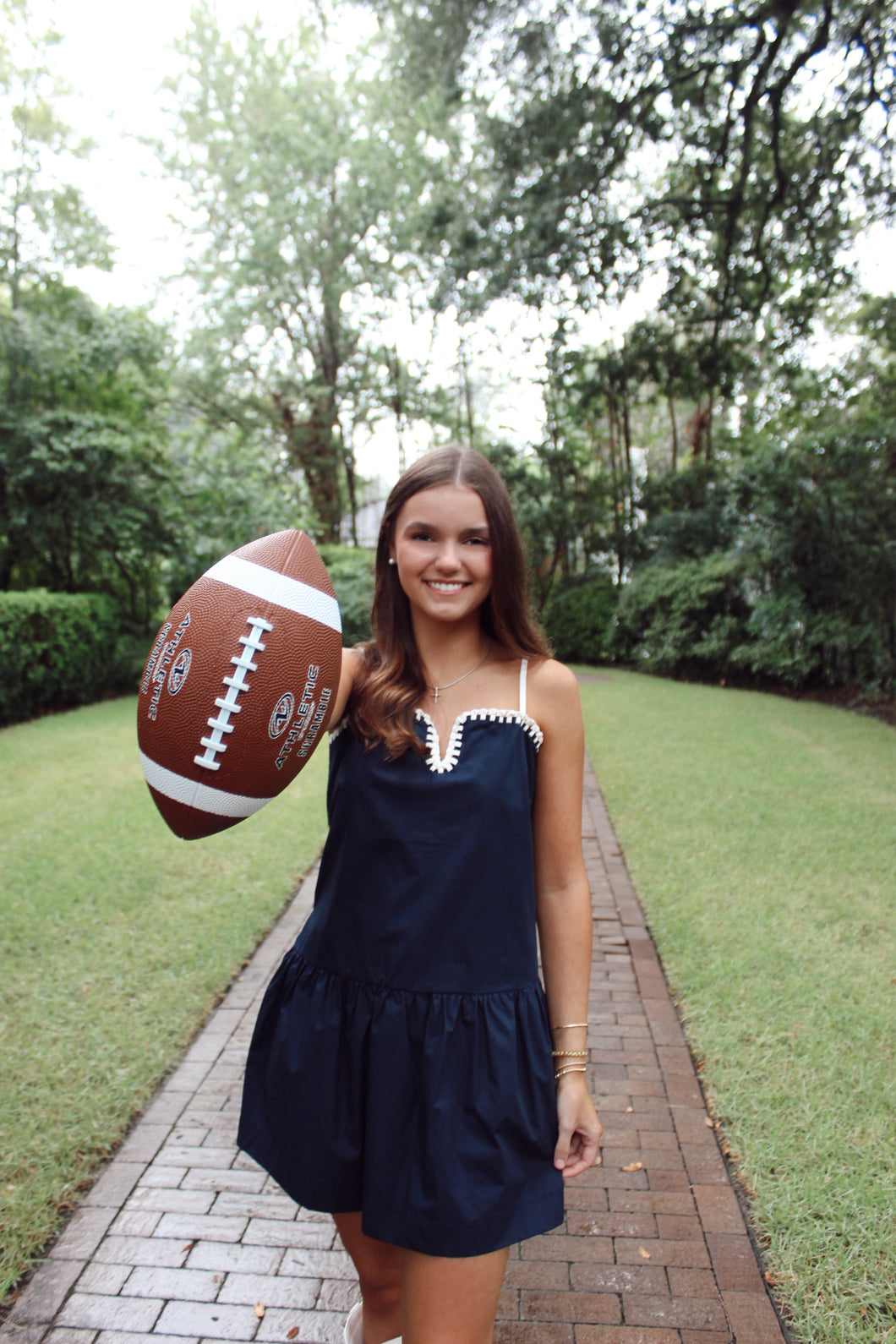 Fill Me In Navy Dress