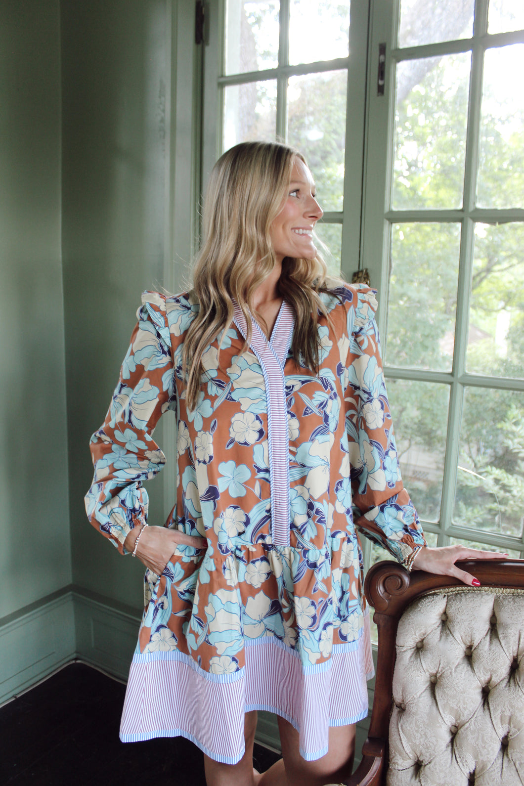 Perfectly Fall Floral Dress