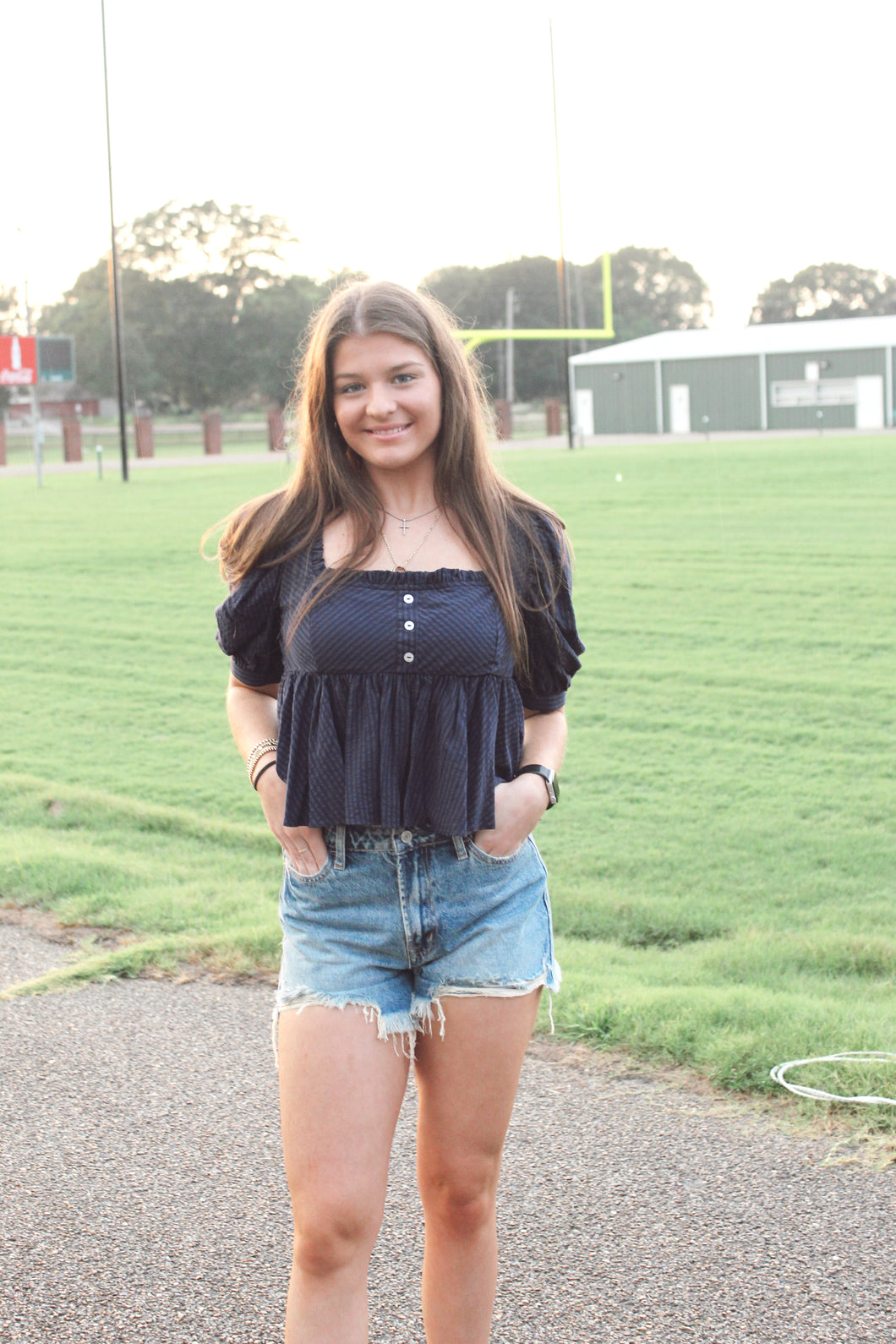 Hotty Toddy Navy Top