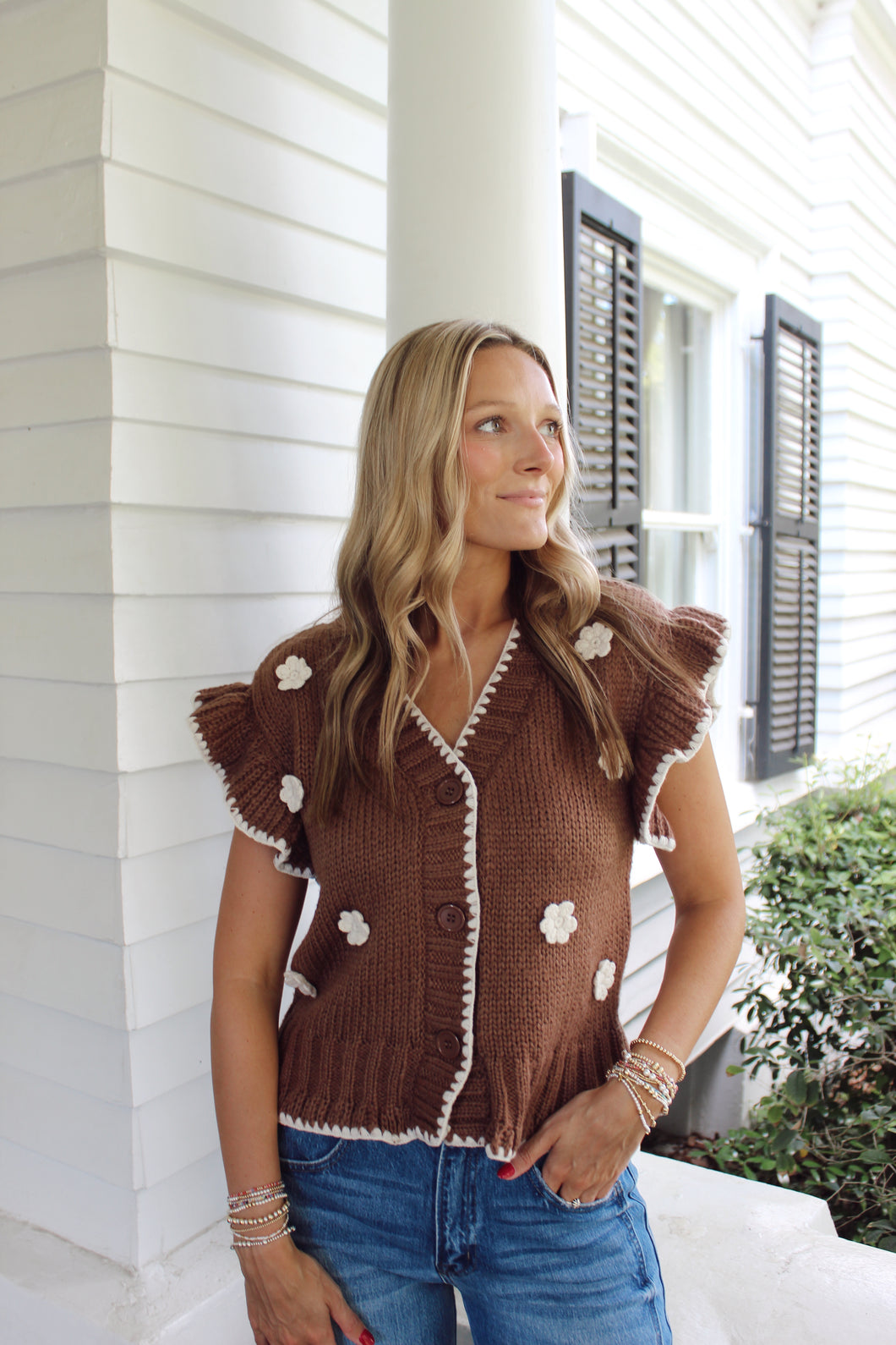 Flower Era Sweater Top