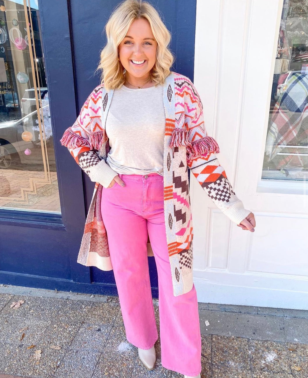 Pink Denim Jeans