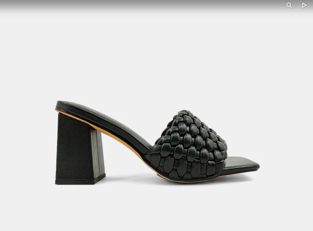 Fedora Black Heel